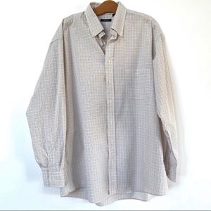 Burberry Plaid Long Sleeved Button Down Shirt